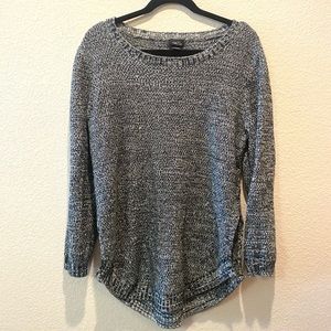Black and White Speckled Sweater